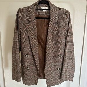 LOVE RICHIE OVERSIZED PLAID BLAZER